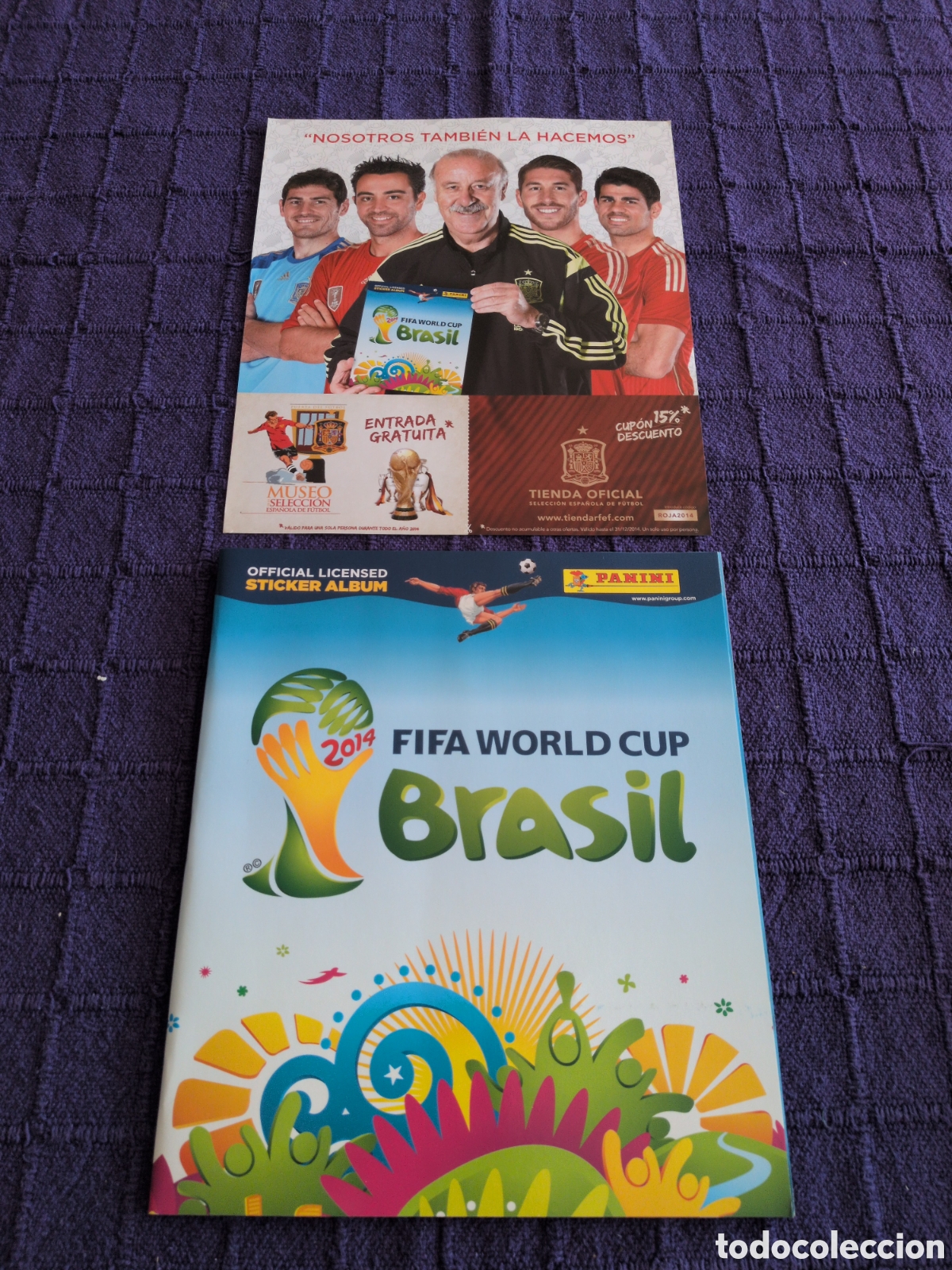 Collezionismo sportivo: ALBUM NUEVO VACIO PLANCHA MUNDIAL BRASIL 2014. PANINI. CON ENTRADA MUSEO SELECCI&Oacute;N ESPA&Ntilde;OLA