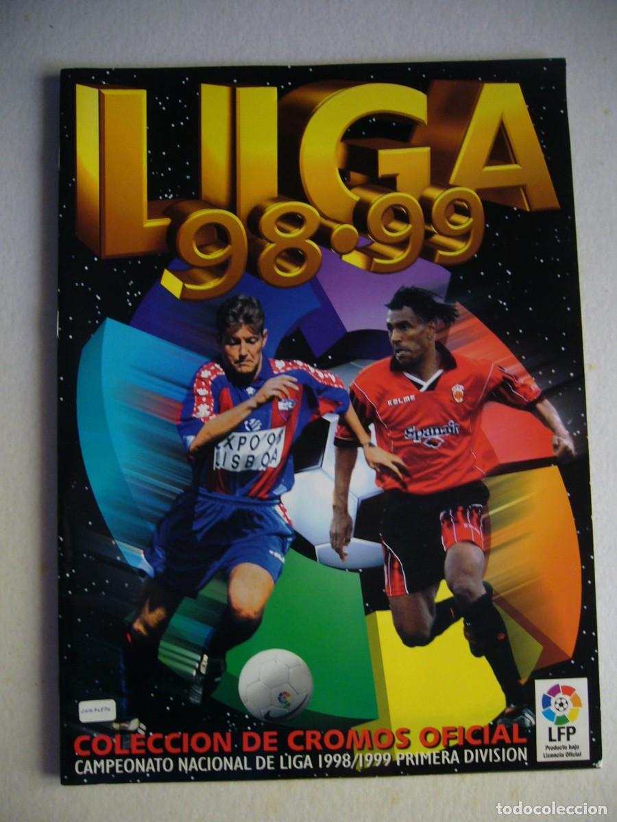 Collezionismo sportivo: ALBUM LIGA 98 99 con cromos DIF&Iacute;CILES : MOLLER, ESKURZA, SHUSTIKOV... FOTOS DE TODO EL ALBUM