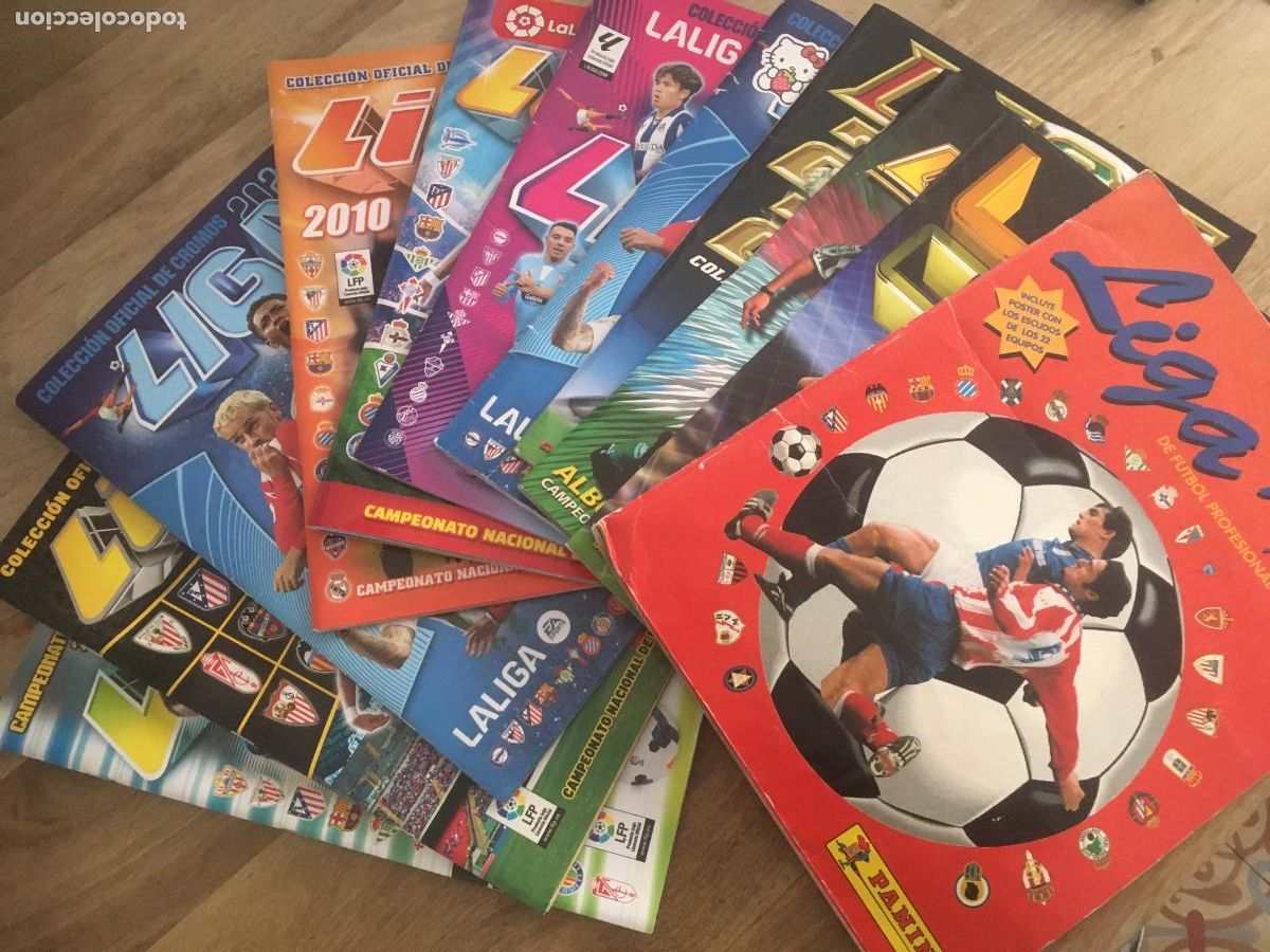 Sammelleidenschaft Sport: lote 11 albums de cromos variados de futbol incompletos