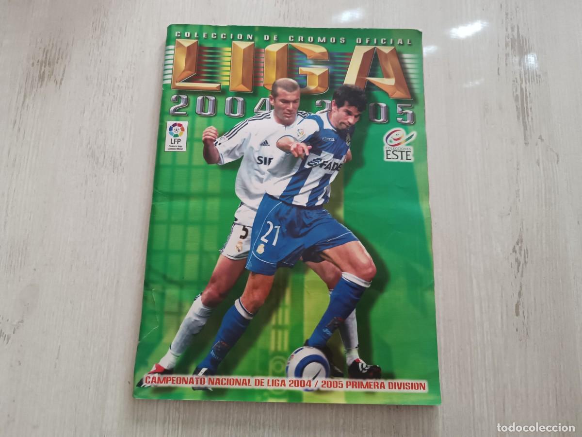 Coleccionismo deportivo: &Aacute;LBUM CASI COMPLETO LIGA ESTE 04 05 2004 2005