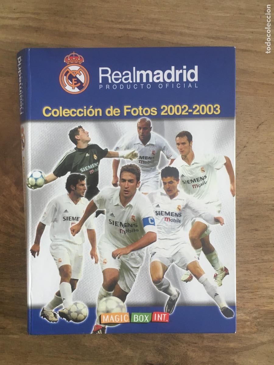 Coleccionismo deportivo: REAL MADRID COLECCION FOTOS 2002 2003 ALBUM DE CROMOS INCOMPLETO PERFECTO ESTADO FALTAN 9
