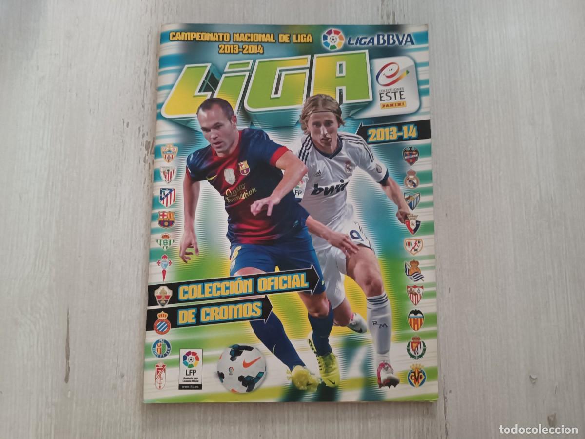 Coleccionismo deportivo: &Aacute;LBUM CASI COMPLETO LIGA ESTE 13 14 2013 2014 MESSI.