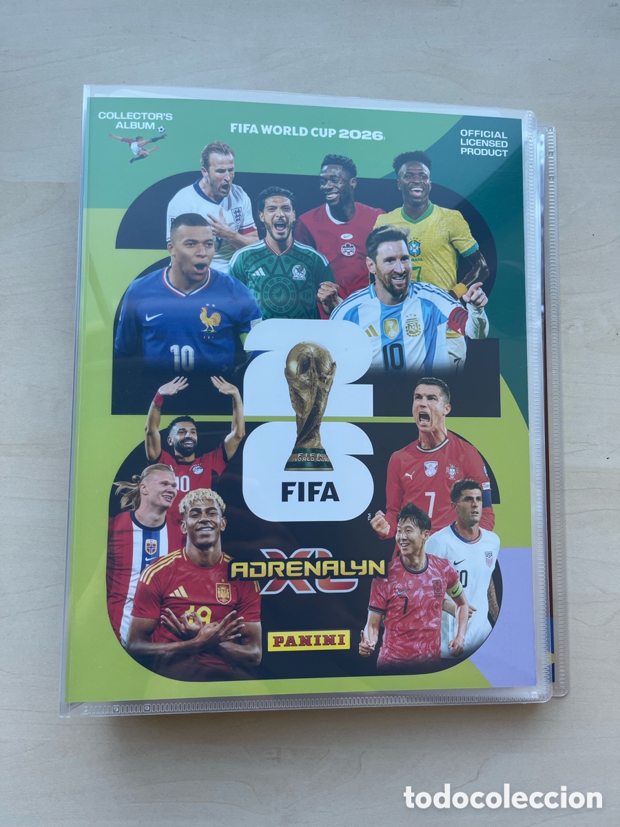 Coleccionismo deportivo: &Aacute;lbum con 119 cartas Adrenalyn XL Mundial 2026