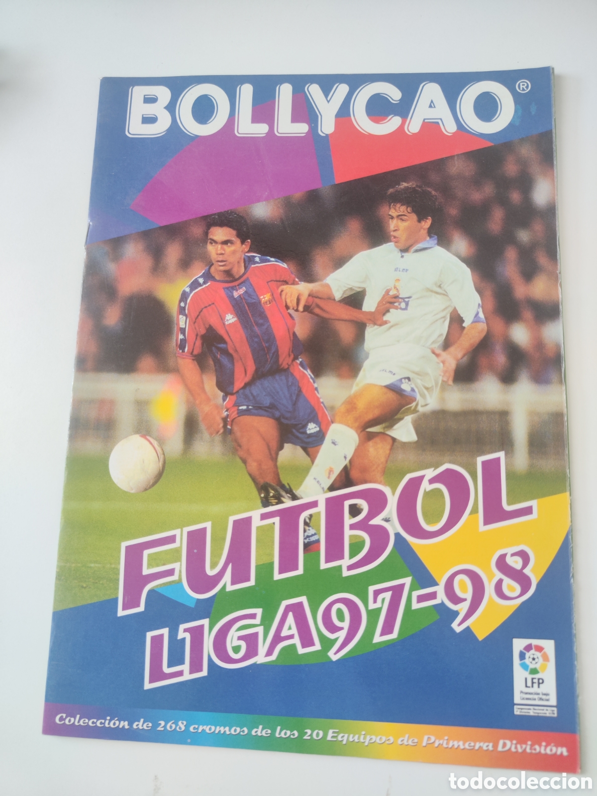 Coleccionismo deportivo: &Aacute;lbum plancha bollycao liga 97 98 1997 1998 buen estado