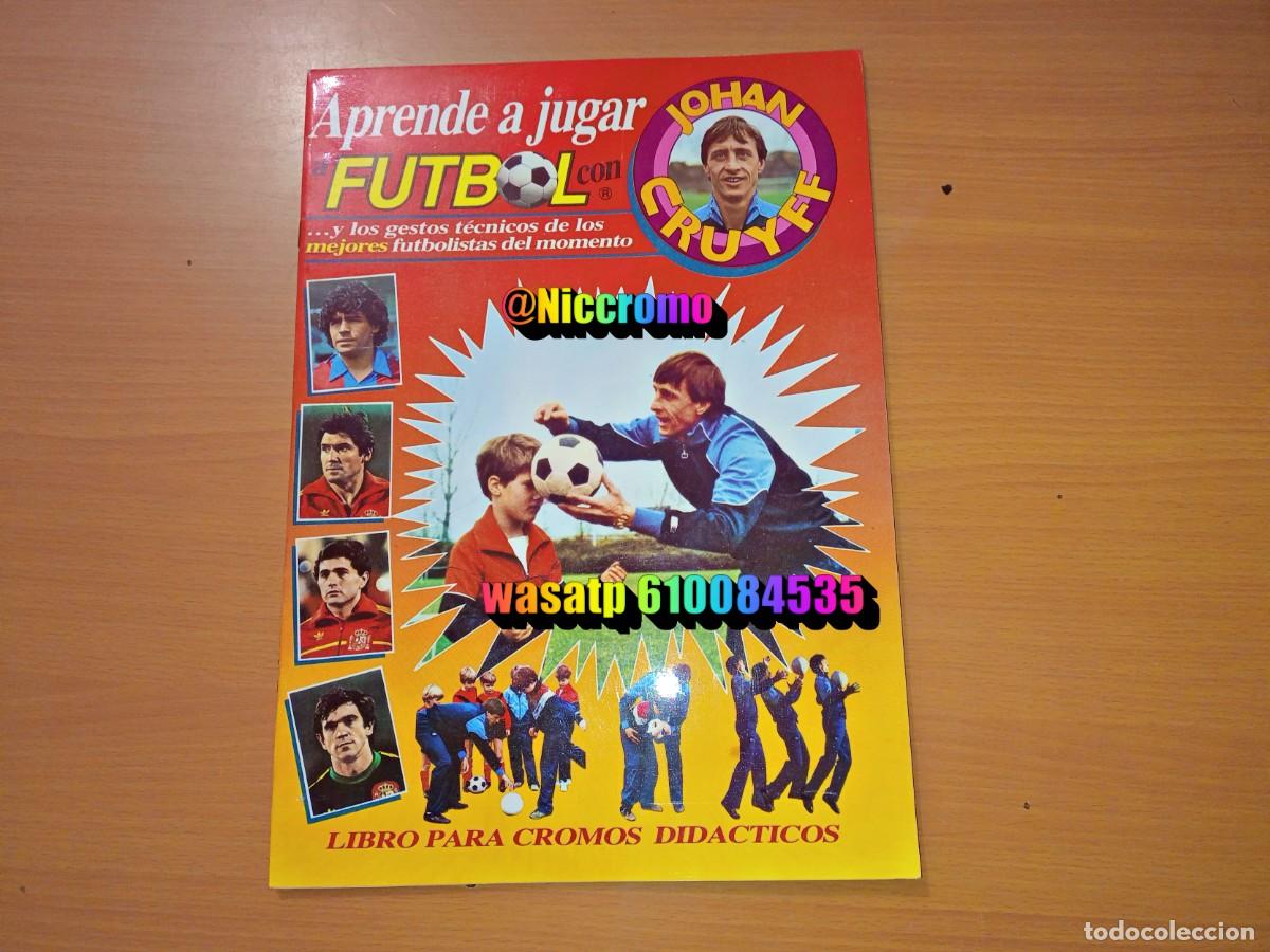 Coleccionismo deportivo: album vacio plancha aprende a jugar a futbol johan cruyff 1984 geprodesa muy buen estado niccromo