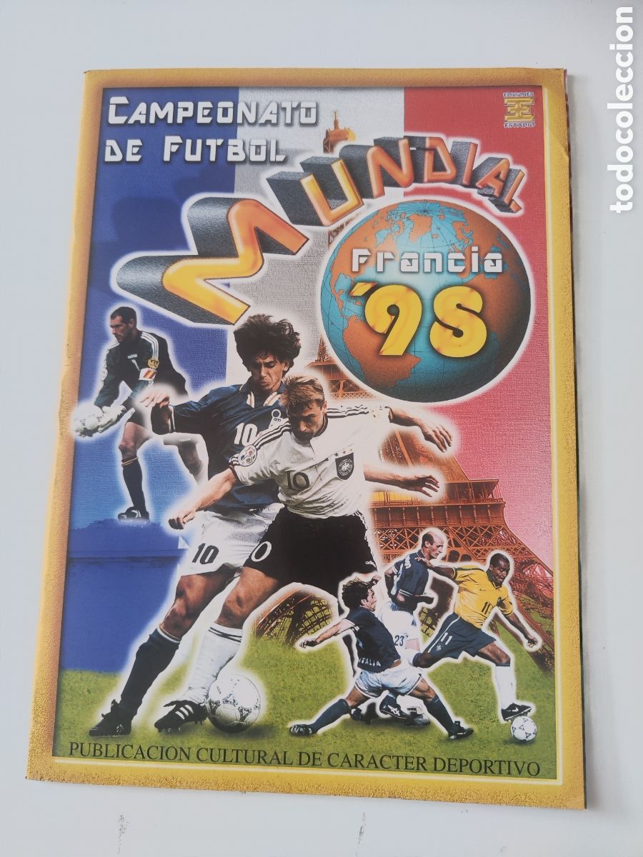 Coleccionismo deportivo: &Aacute;lbum plancha Ediciones Estadio Mundial Francia 98 1998 buen estado