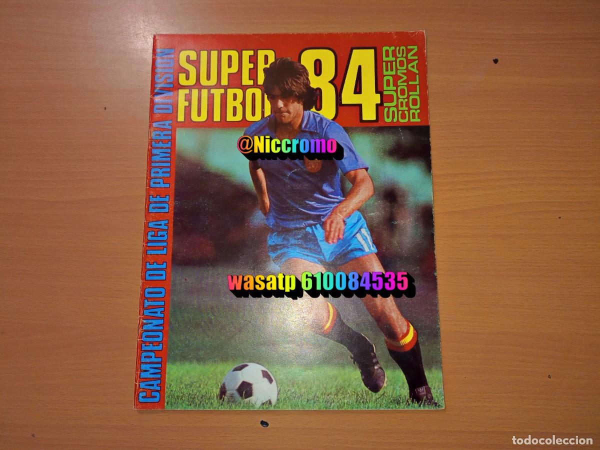 Coleccionismo deportivo: album vacio plancha super futbol 84 cromos rollan 1983 1984 muy buen estado niccromo