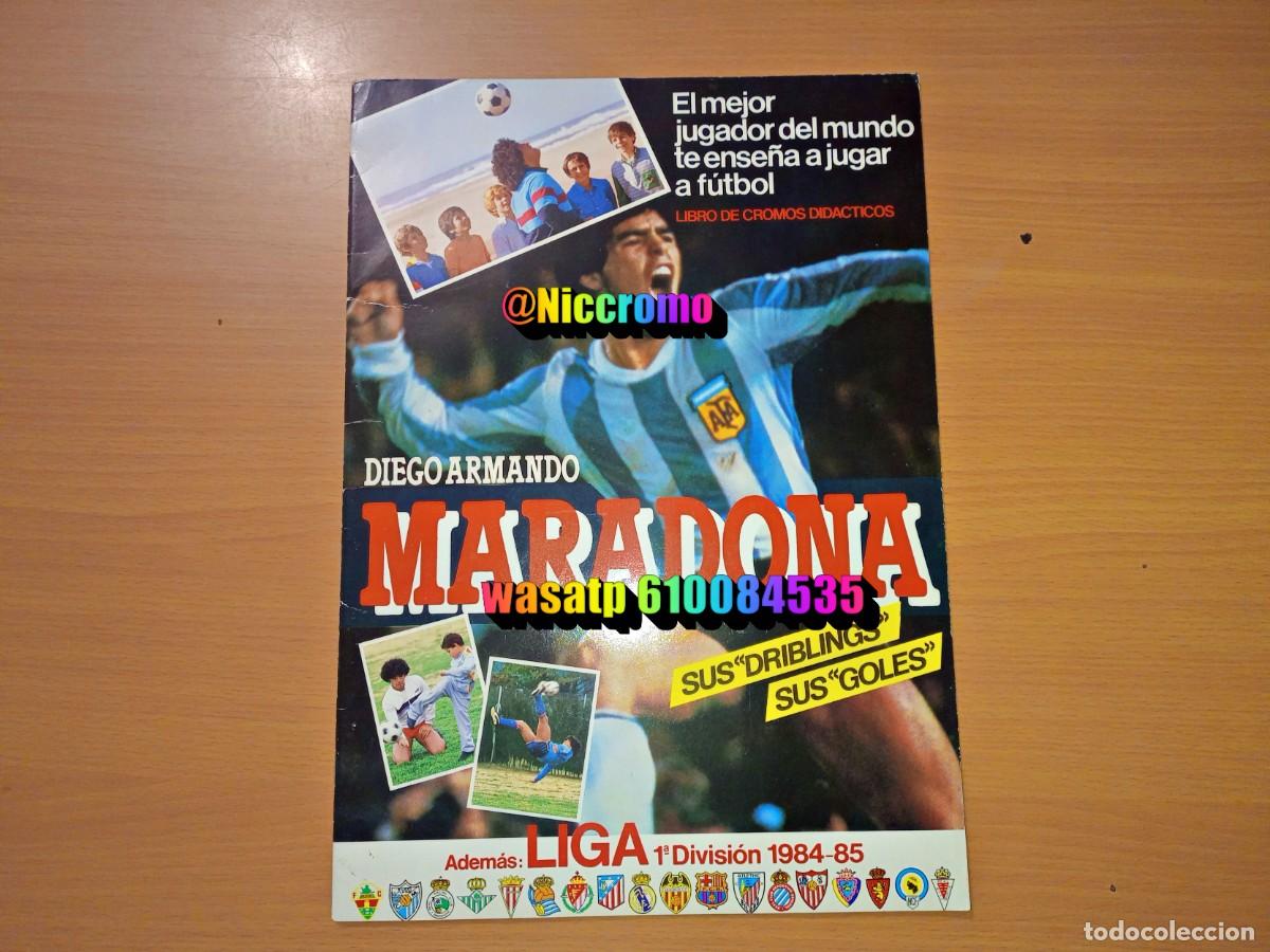 Coleccionismo deportivo: album vacio plancha maradona barcelona liga 1984 1985 cromoesport 84 85 muy buen estado niccromo