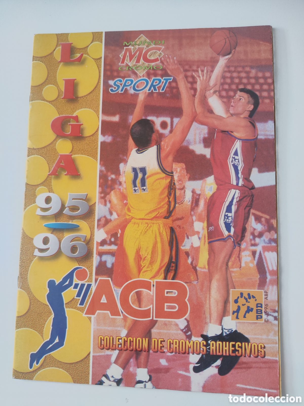 Coleccionismo deportivo: &Aacute;lbum plancha MC Sport Mundicromo Liga ACB 95 96 1995 1996 buen estado