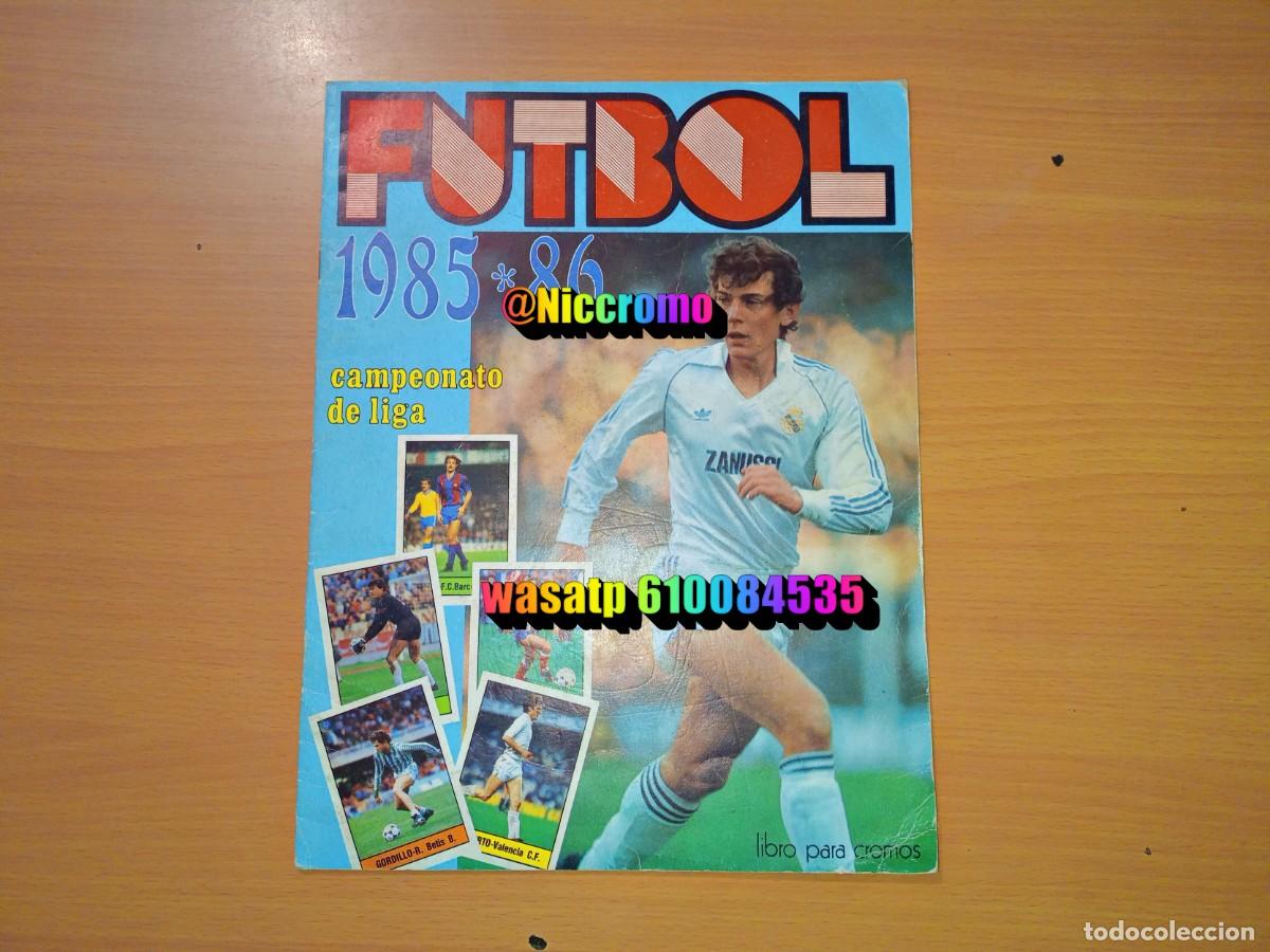 Coleccionismo deportivo: album vacio ed lisel 1985 1986 version butrague&ntilde;o real madrid 85 86 buen estado niccromo