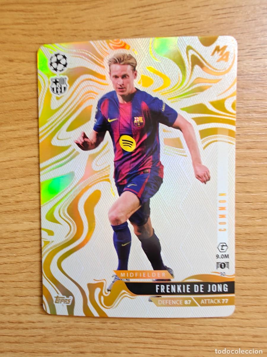 Coleccionismo deportivo: Frenkie De Jong 30 Match Attax Madness 25 26 Barcelona Champions 2025 2026
