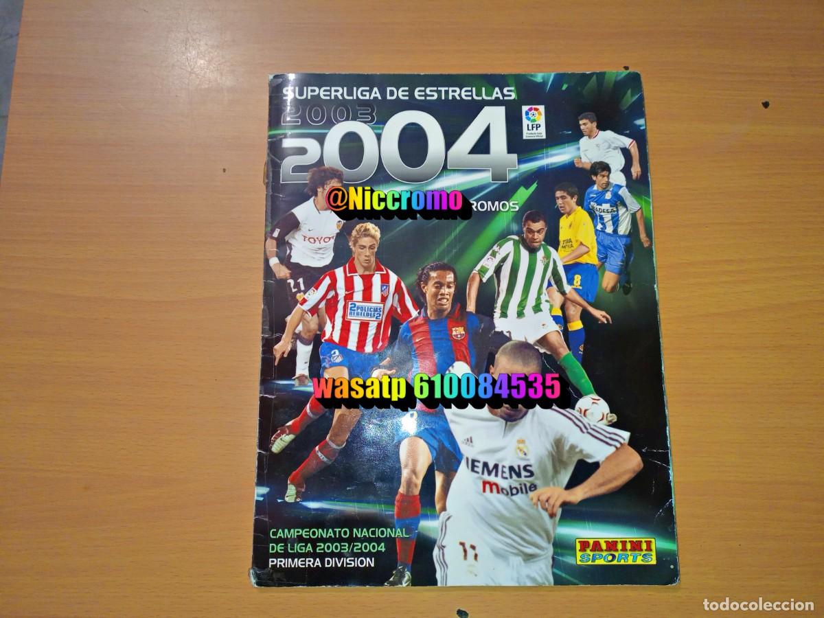 Coleccionismo deportivo: album a falta de 45 cromos 03 04 campeonato super liga 2003 2004 panini niccromo