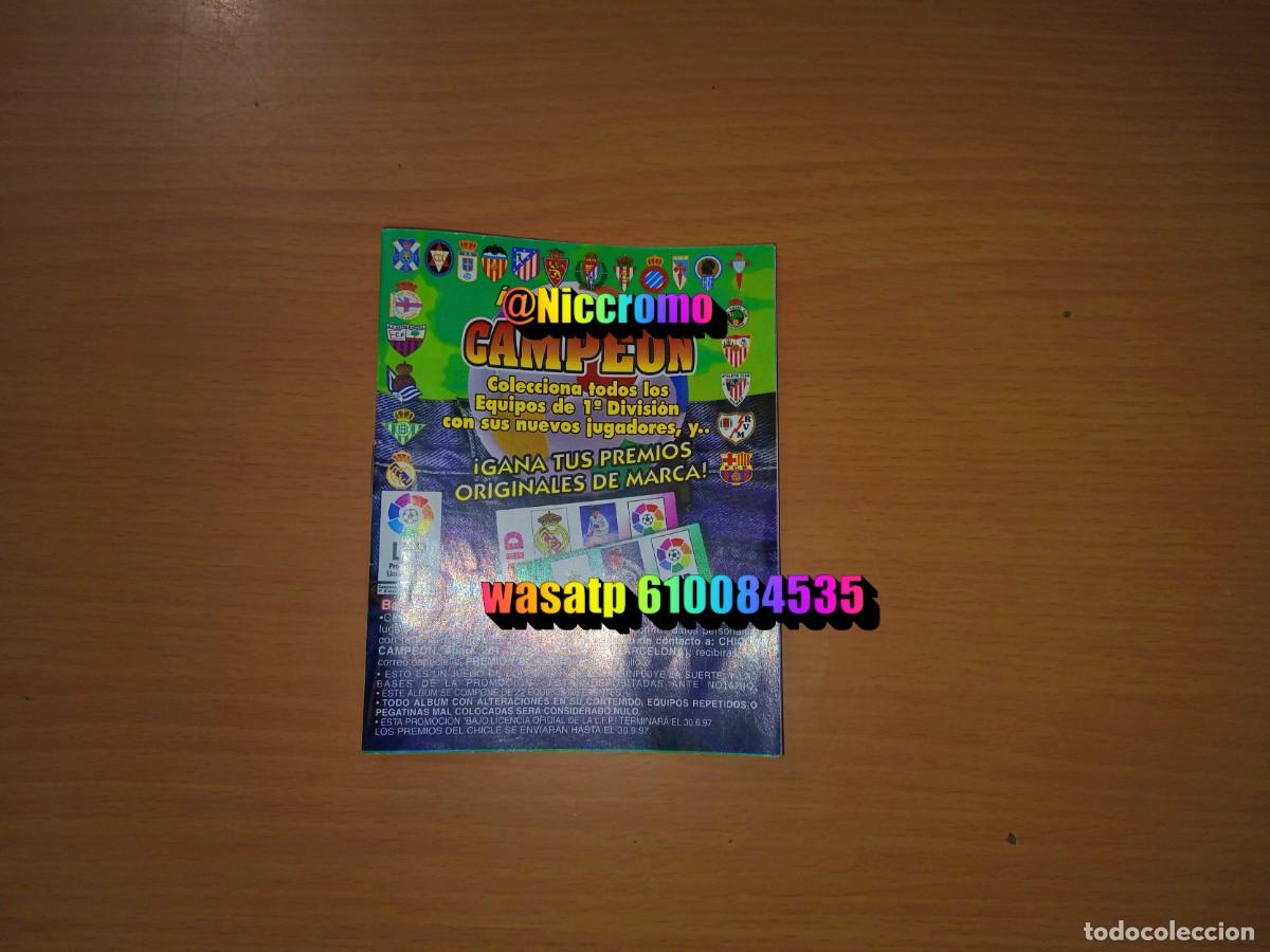 Coleccionismo deportivo: album vacio de chicles campeon liga 96 97 lfp 1996 1997 no panini ni este niccromo