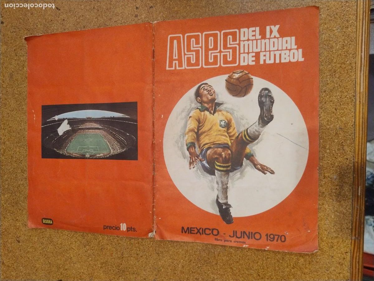 Coleccionismo deportivo: &Aacute;lbum Ases del IX mundial de futbol Mexico 1970 fher faltan 52 cromos tienen el de Pele