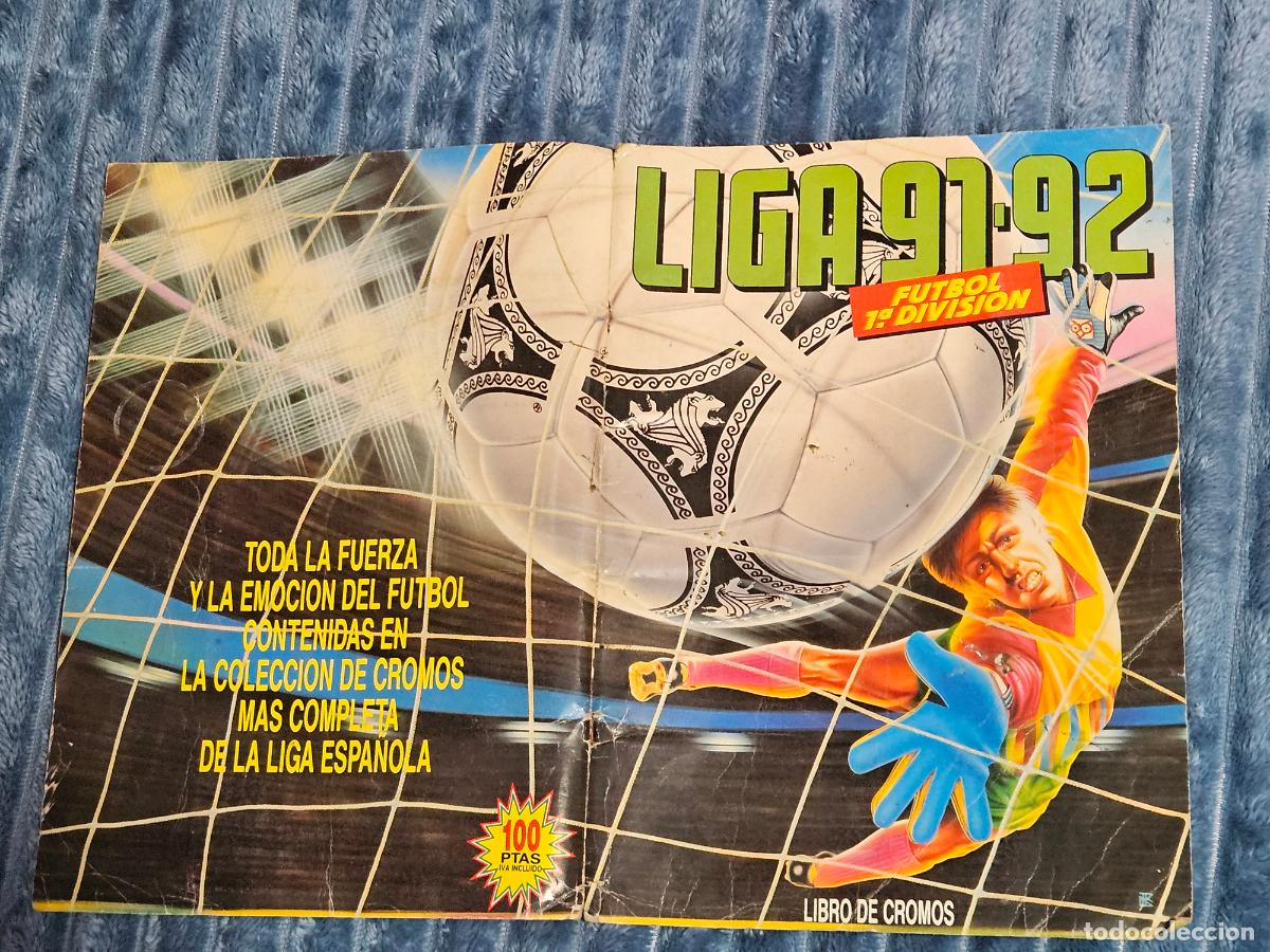 Coleccionismo deportivo: PORTADAS ORIGINALES ALBUM LIGA 91 92 ESTE - VER ANUNCIO Y FOTOS