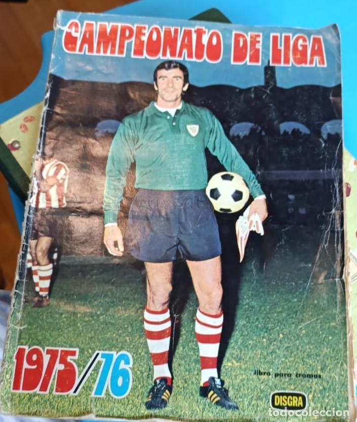 Coleccionismo deportivo: &Aacute;lbum F&uacute;tbol Liga 1975-76 - Editorial Fher / Disgr&aacute; (Muy Completo - Atl&eacute;tico de Madrid al 100%)