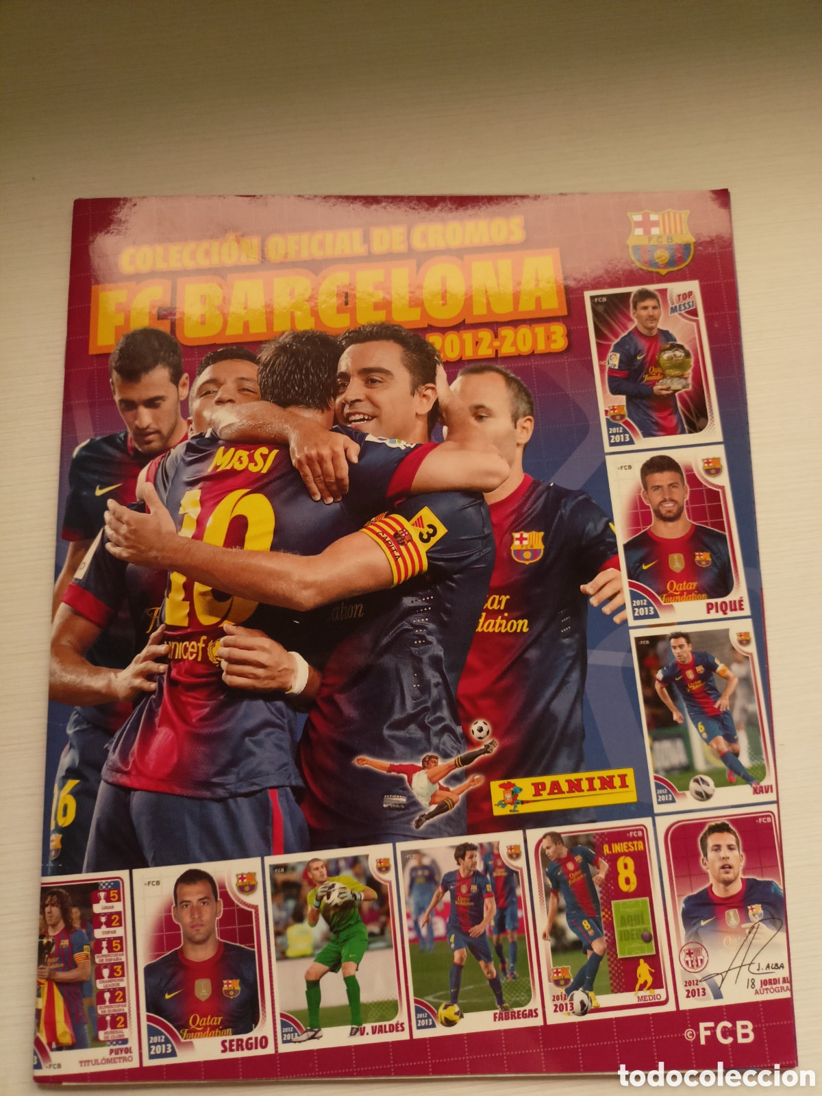 Coleccionismo deportivo: Album cromos FC Barcelona 2012-2013. Incompleto