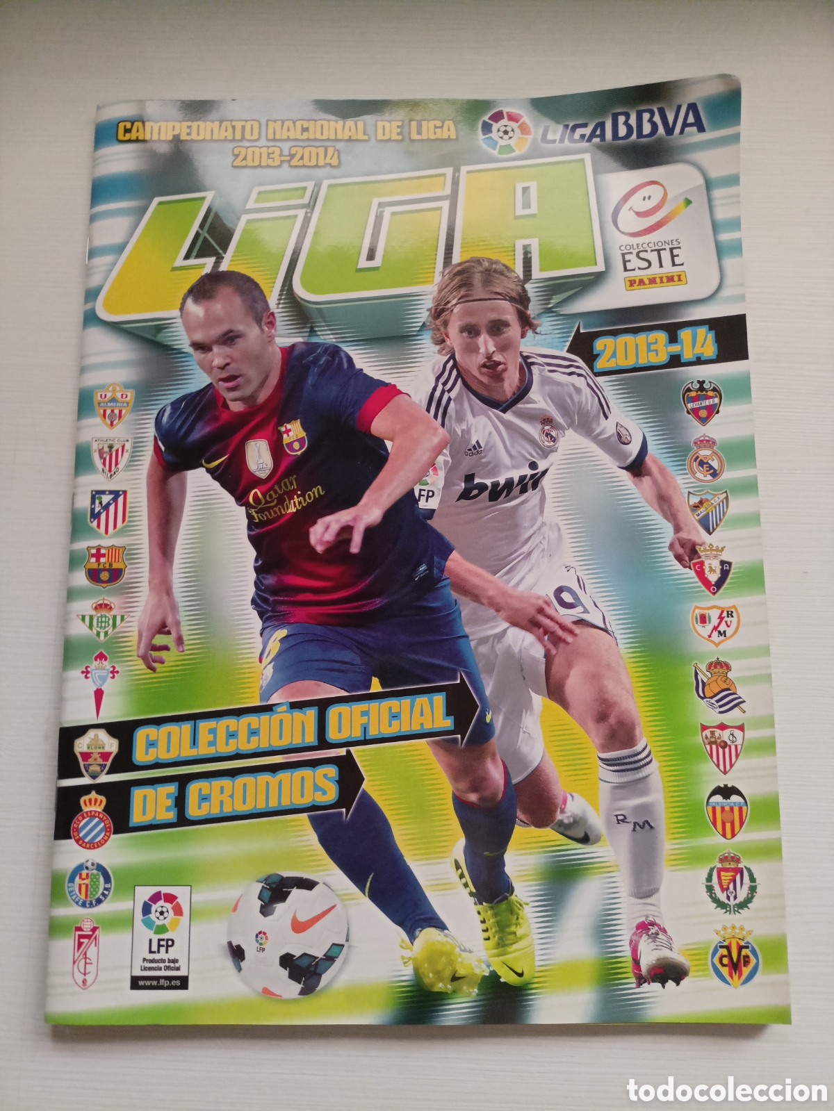 Coleccionismo deportivo: Album Campeonato nacional de liga 2013-2014. Incompleto
