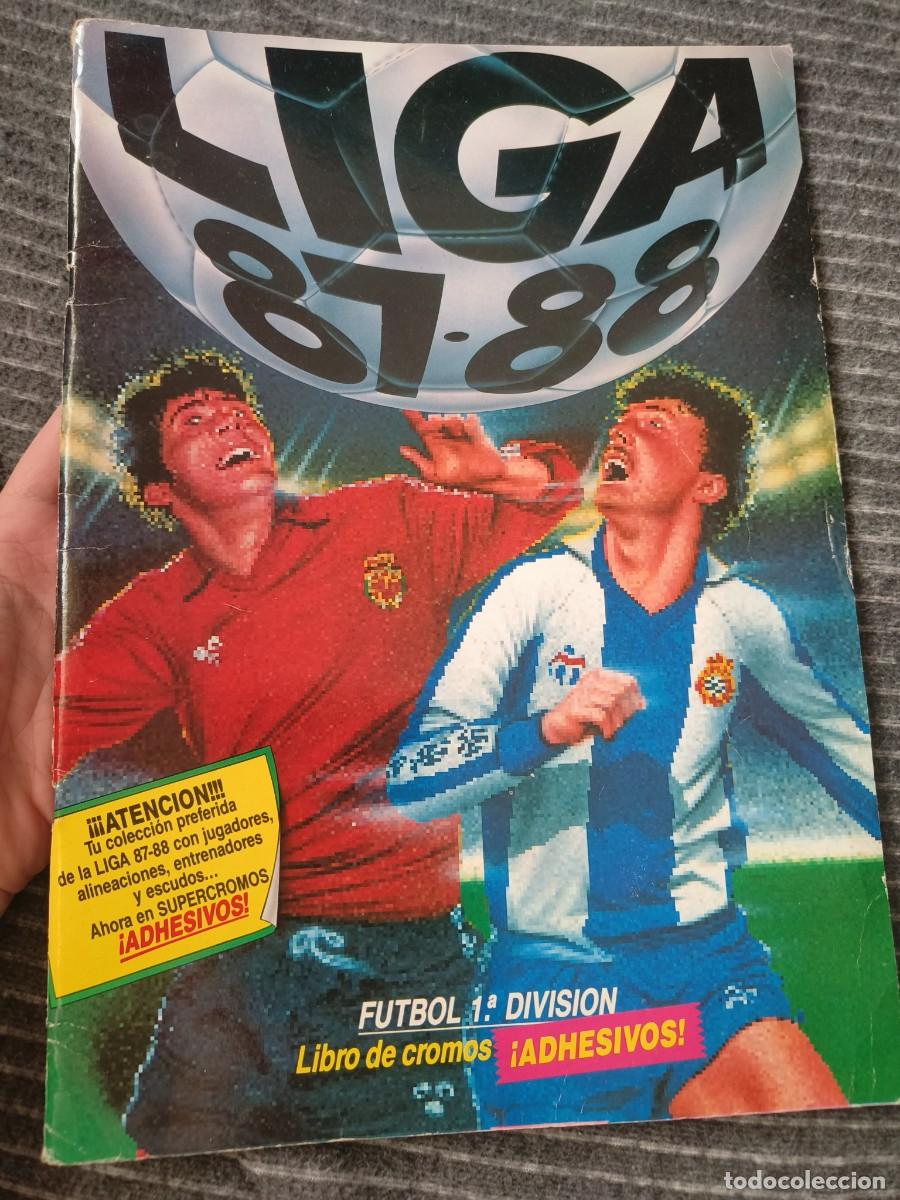 Coleccionismo deportivo: Ocasion coleccionistas Album muy buen estado ( ver fotos ) con 348 cromos Liga Ed. Este futbol 87 88