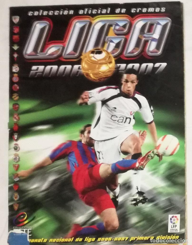 Coleccionismo deportivo: Album de futbol Liga 2006-07, ESTE - Con 312 cromos (35 dobles, 13 fichajes); Messi cromo y crack