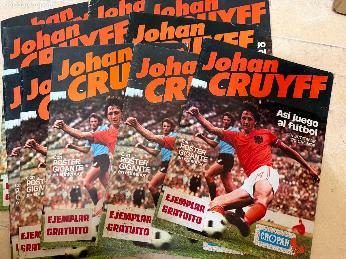 Coleccionismo deportivo: Lote de 10 &aacute;lbumes Johan Cruyff cropan