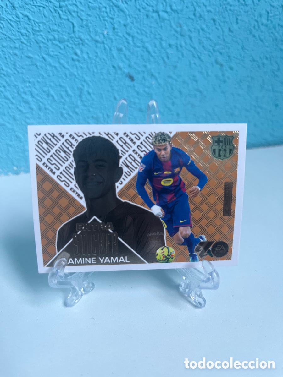 Coleccionismo deportivo: Este sticker de Lamine Yamal bronce
