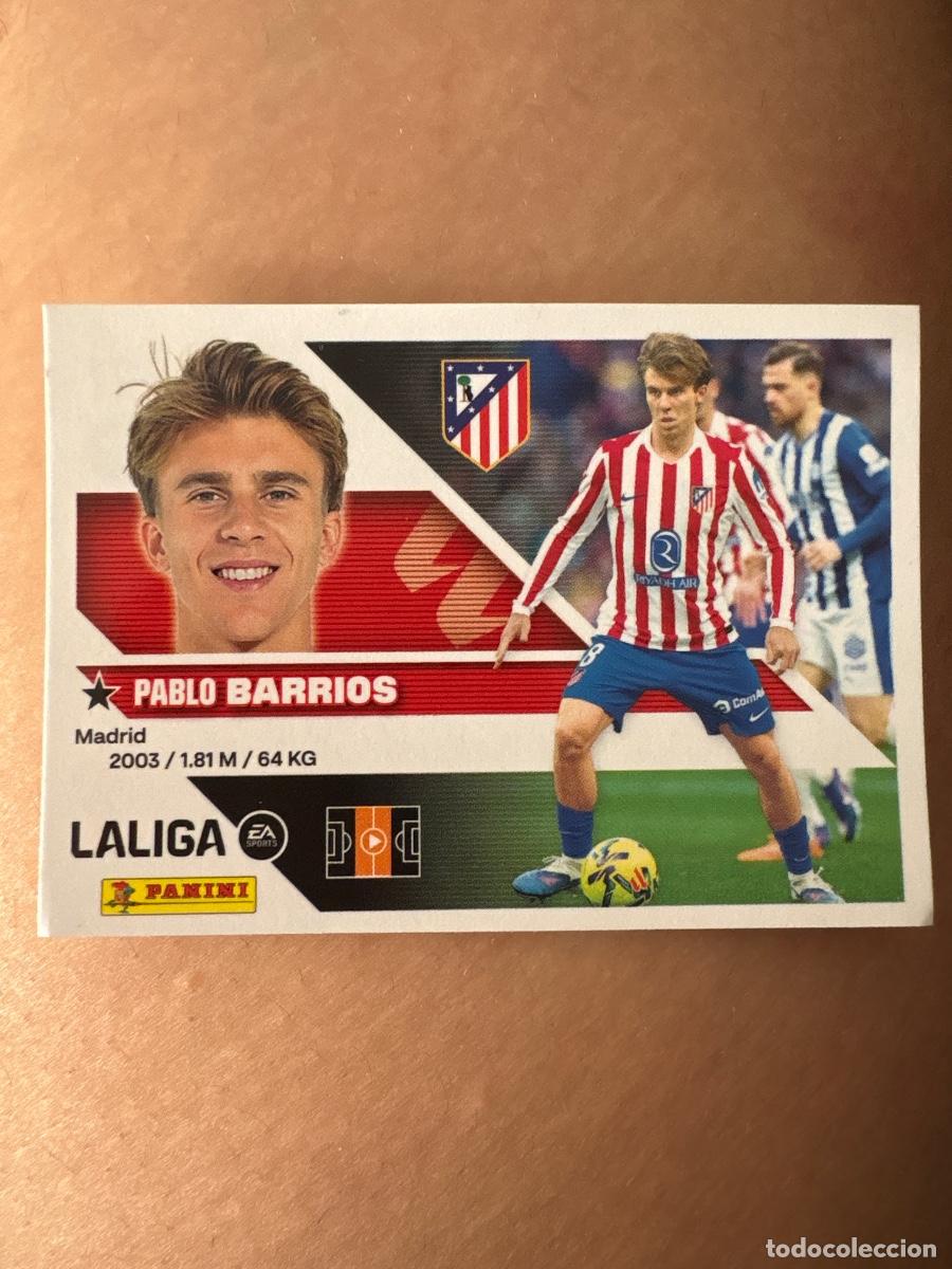 Coleccionismo deportivo: Cromo n&deg; 12 PABLO BARRIOS Atl&eacute;tico de Madrid La Liga 26/27