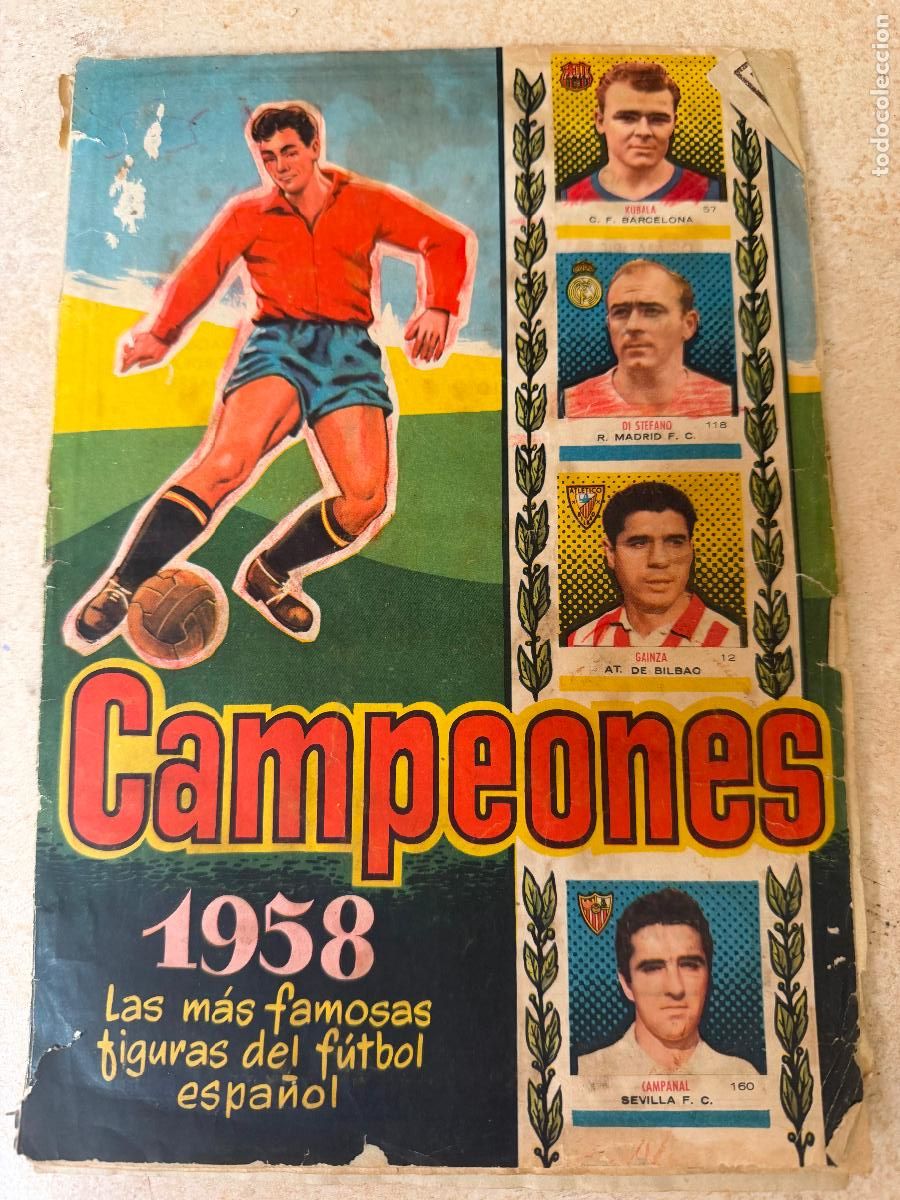 Coleccionismo deportivo: &Aacute;lbum de f&uacute;tbol campeones 1958