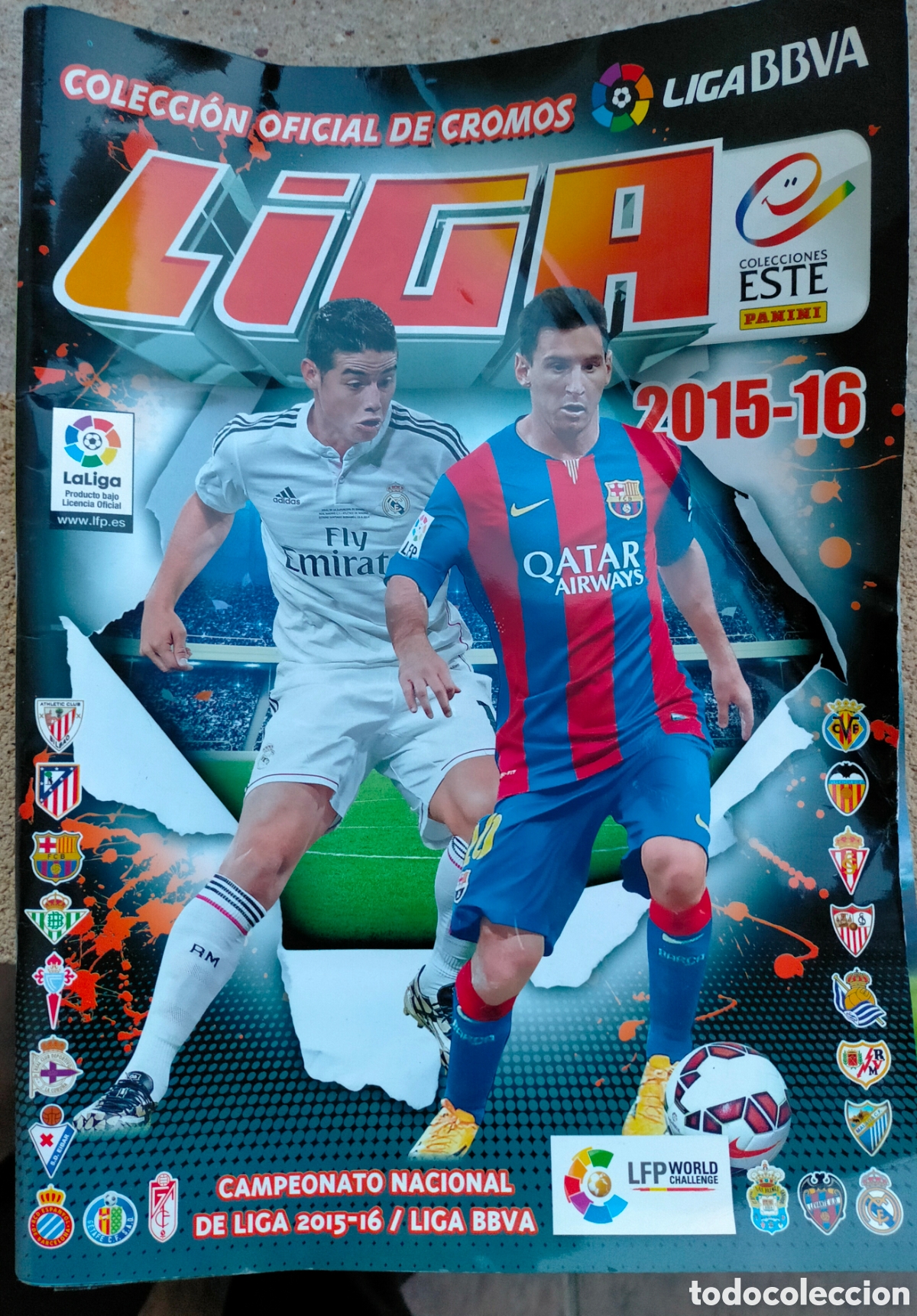 Coleccionismo deportivo: &Aacute;LBUM LIGA ESTE 2015-2016