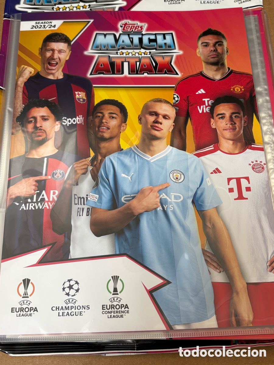 Coleccionismo deportivo: Album Vacio y Nuevo 2023/24 Topps Match Attax 23 24 Messi Cristiano