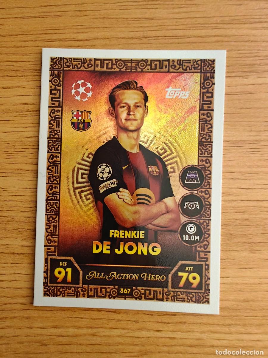 Coleccionismo deportivo: Frenkie de Jong 367 Match Attax 25 26 All Action Hero FC Barcelona 2025 2026