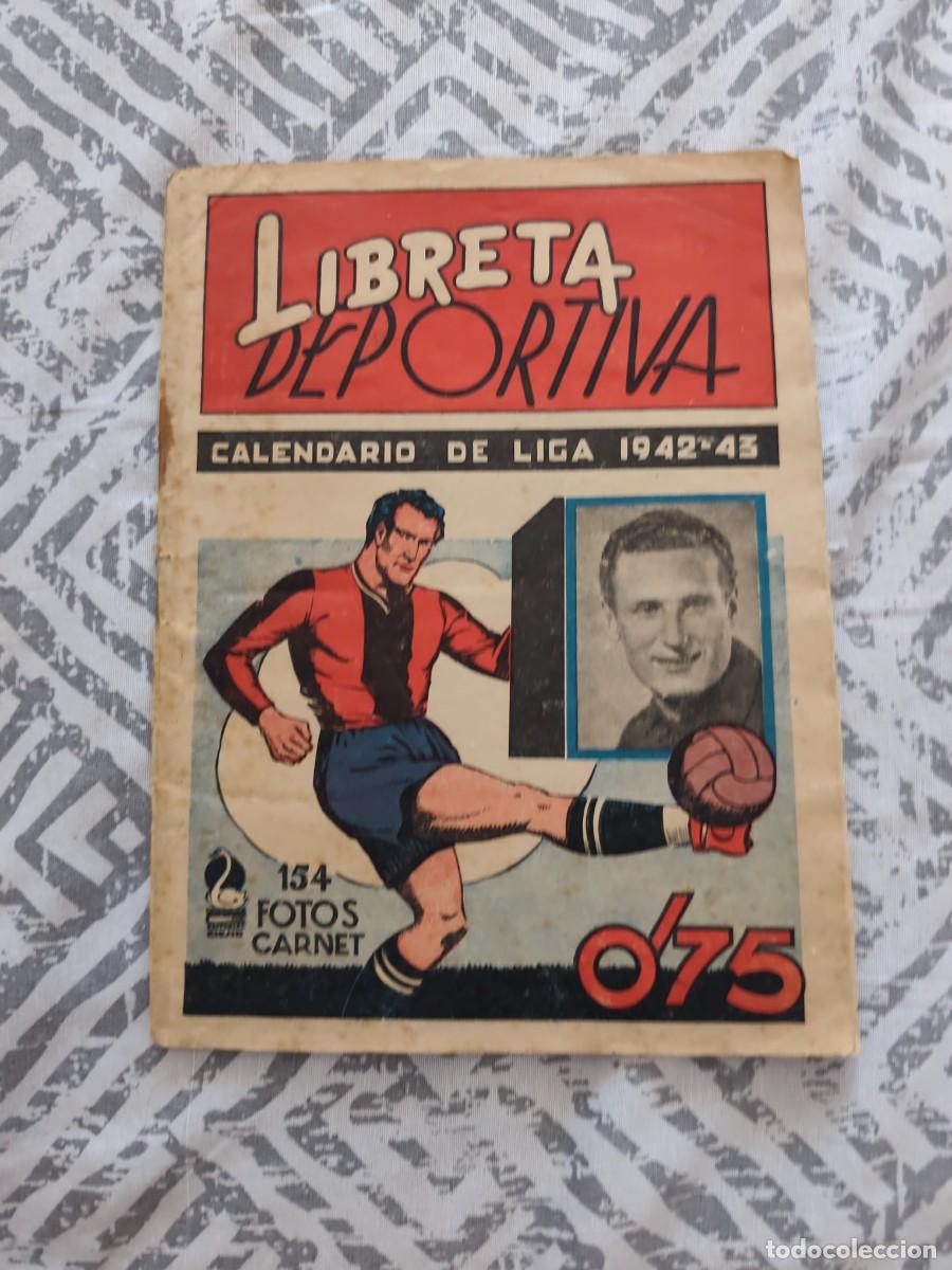 Coleccionismo deportivo: Album Libreta Deportiva 1 divisi&oacute;n 42 43 1942 1943. Editorial Cisne vac&iacute;o