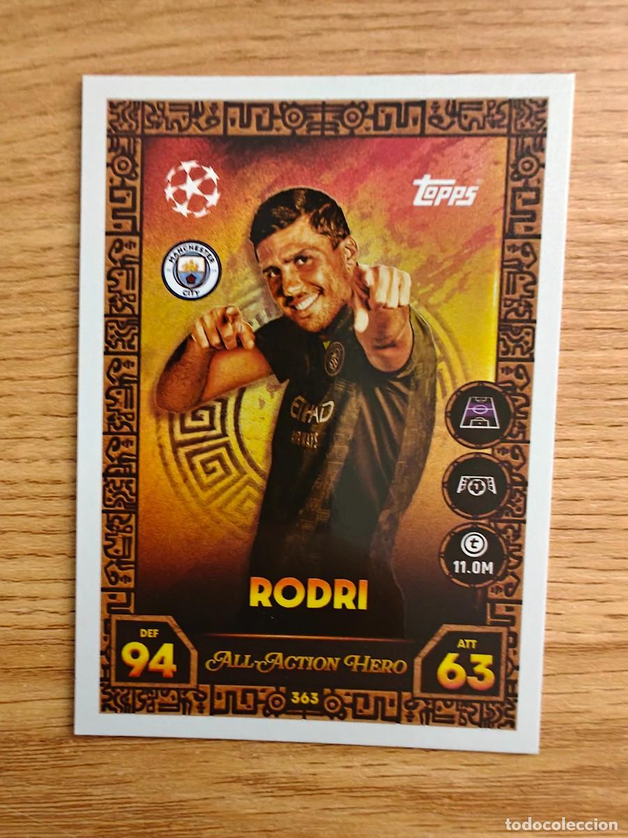 Coleccionismo deportivo: Rodri 363 Match Attax 25 26 Manchester City Barcelona 2025 2026