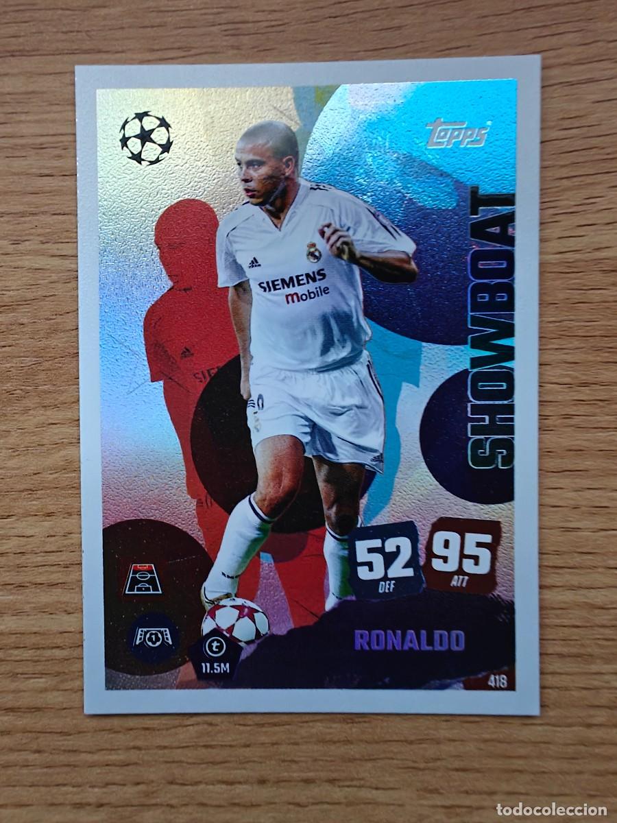 Coleccionismo deportivo: Ronaldo Nazario 418 Match Attax 25 26 Showboat Real Madrid 2025 2026