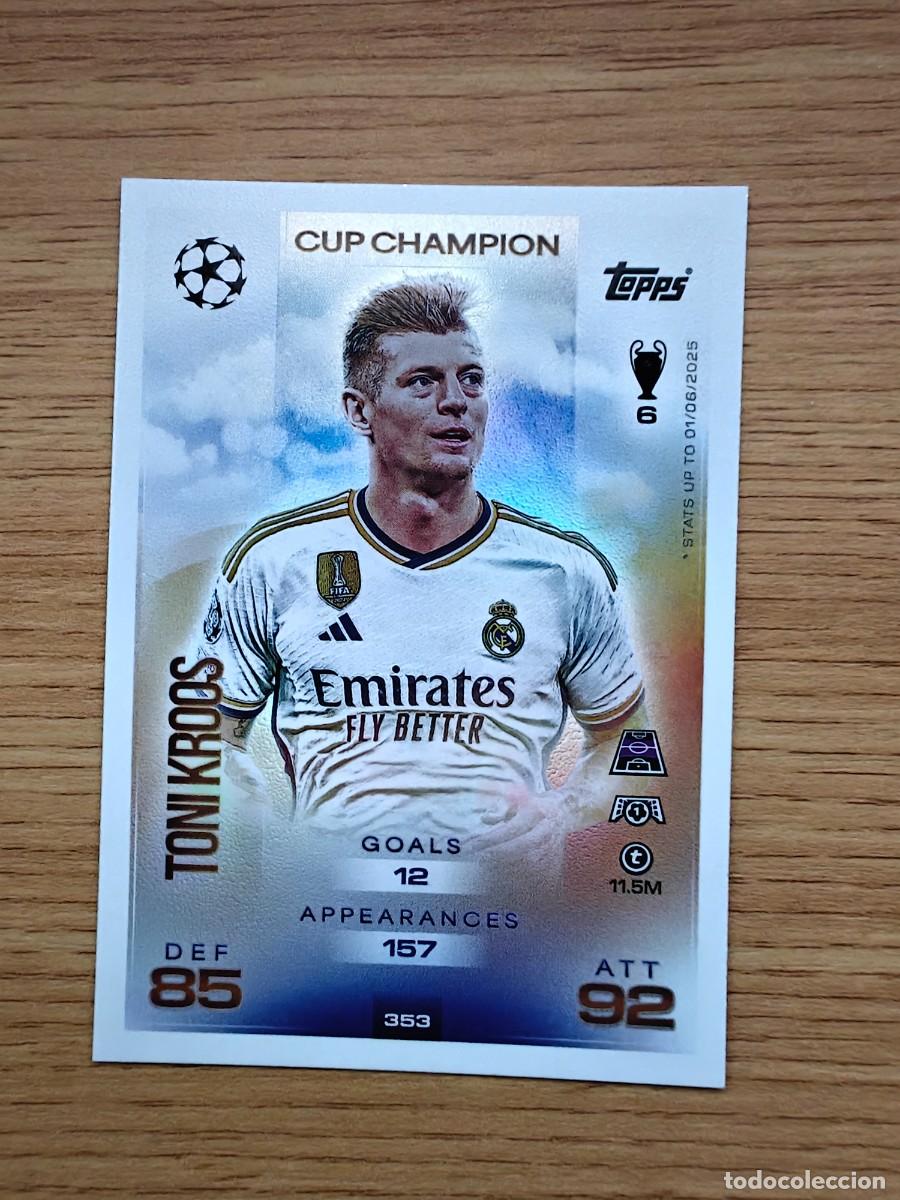 Coleccionismo deportivo: Toni Kroos 353 Match Attax 25 26 Cup Champion Real Madrid 2025 2026