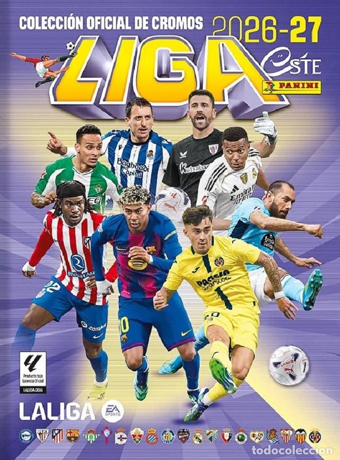 Coleccionismo deportivo: Album de cromos de f&uacute;tbol. Liga 2026-27 de Ediciones Este y Panini. Totalmente nuevo.