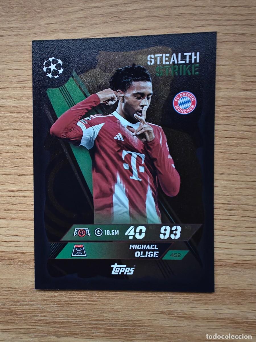 Coleccionismo deportivo: Michael Olise 452 Match Attax 25 26 Stealth Strike Bayern Munich 2025 2026