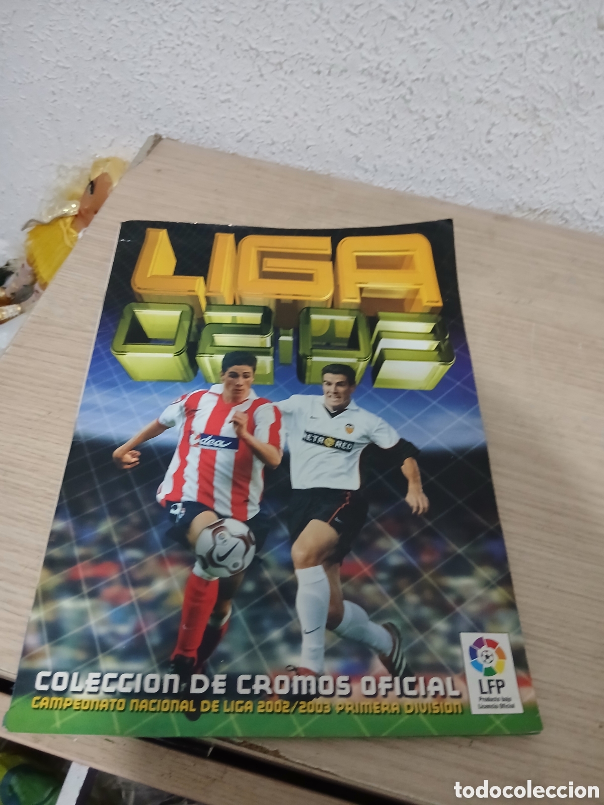 Coleccionismo deportivo: LIGA ESTE 02/03 CON 230 CROMOS PEGADOS,,VER FOTOS