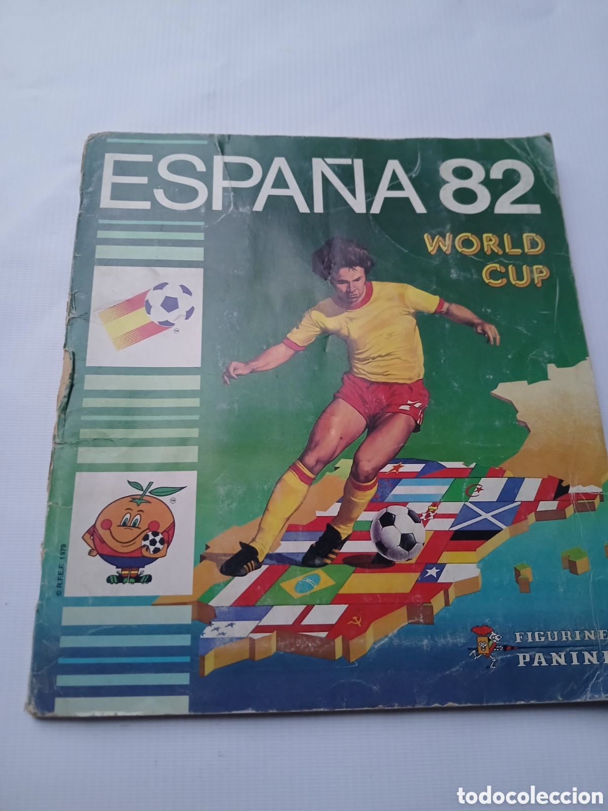 Coleccionismo deportivo: ALBUM MUNDIAL ESPA&Ntilde;A 82 PANINI INCOMPLETO.