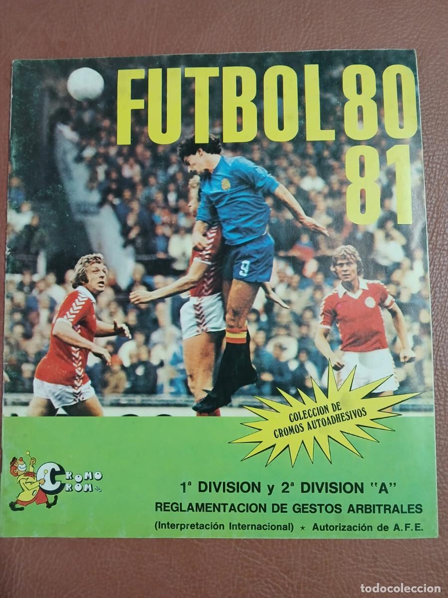 Coleccionismo deportivo: F&Uacute;TBOL 80/81 CROMO CROM/ PANINI Album vacio.