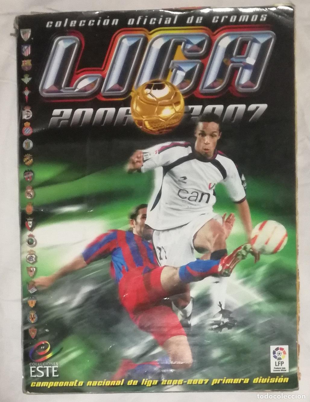 Coleccionismo deportivo: Album de futbol Liga 2006-07, ESTE - Contiene 437 cromos (67 dobles, 3 fichajes); con 15 cracks