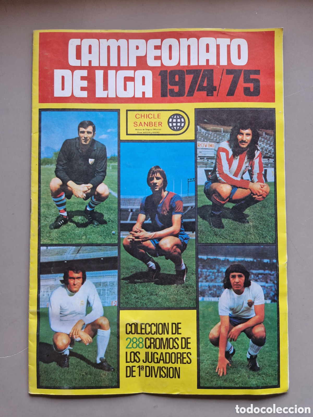 Coleccionismo deportivo: ALBUM LIGA 75 76 1974 1975 SAMBER VACIO MUY BUEN ESTADO