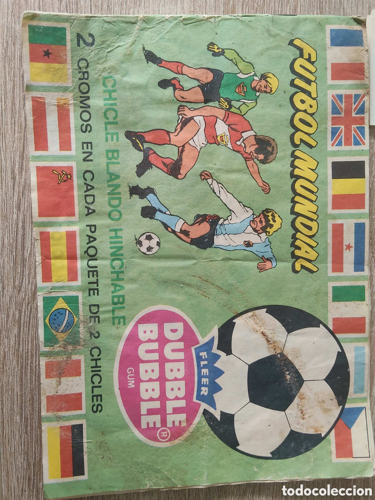 Coleccionismo deportivo: Album vac&iacute;o chicle Fleer Dubble Bubble