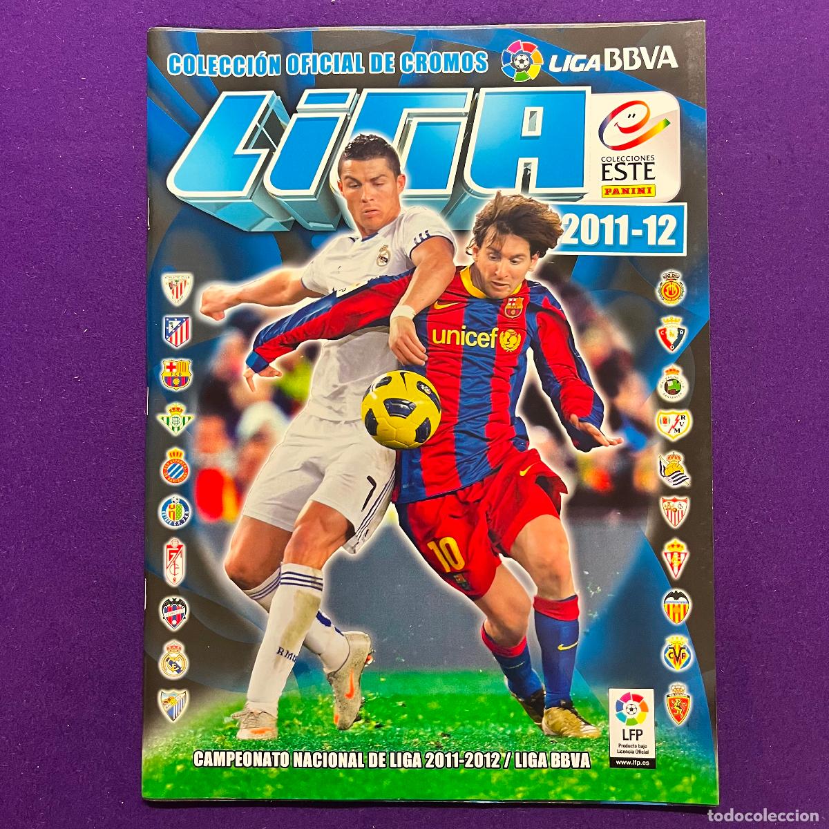 Collezionismo sportivo: ALBUM DE CROMOS FUTBOL. LIGA 2011 2012. VACIO. CON 6 CROMOS SUELTOS SIN PEGAR. PANINI. ESTE.