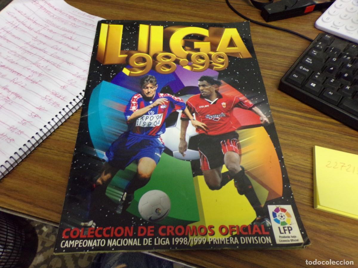 Coleccionismo deportivo: album liga futbol 98 99 en muy buen estado y muy completo fotos de todo con ultimos fichajes