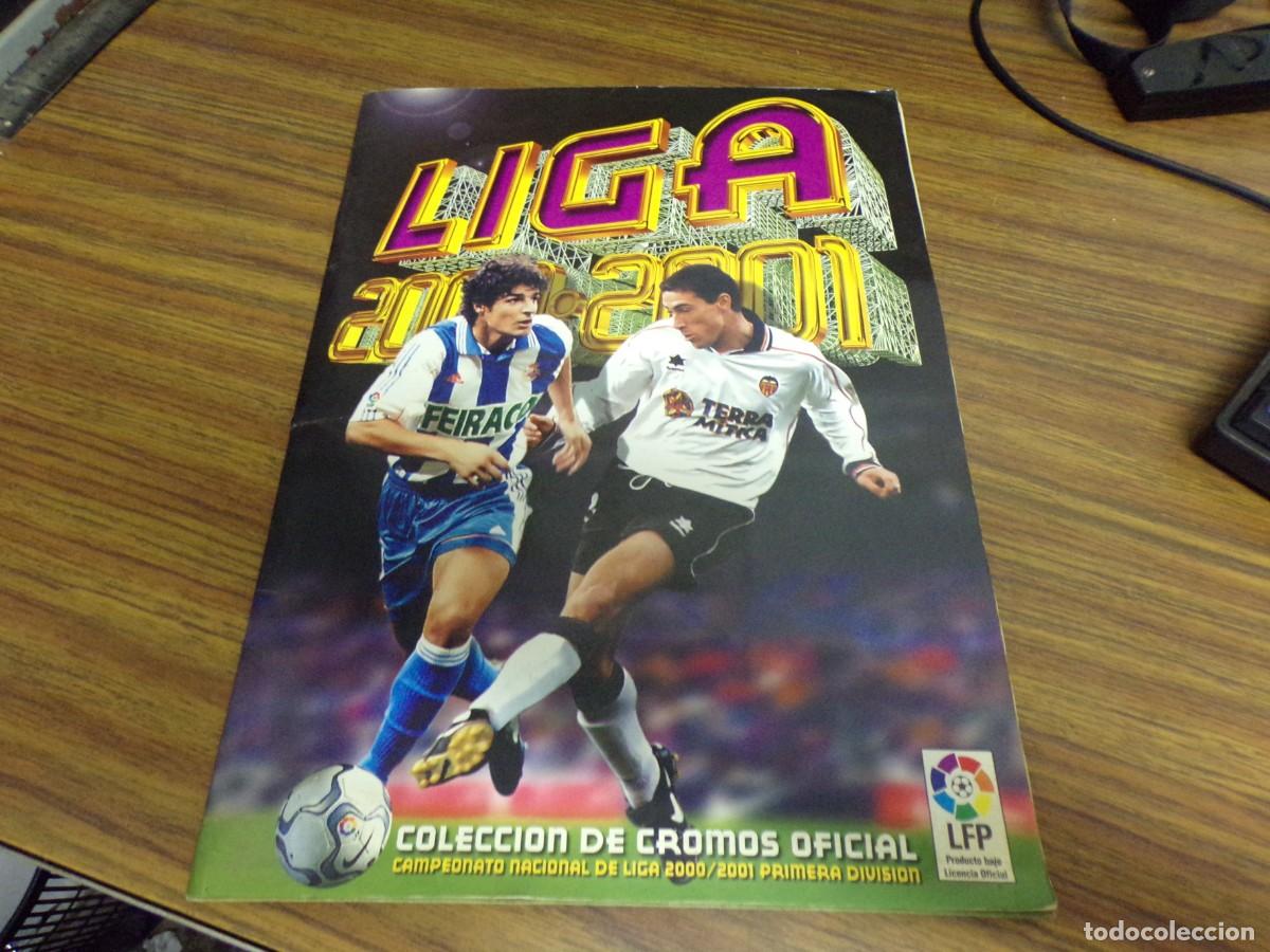 Coleccionismo deportivo: album liga futbol 2000 2001 en muy buen estado y muy completo fotos de todo con ultimos fichajes