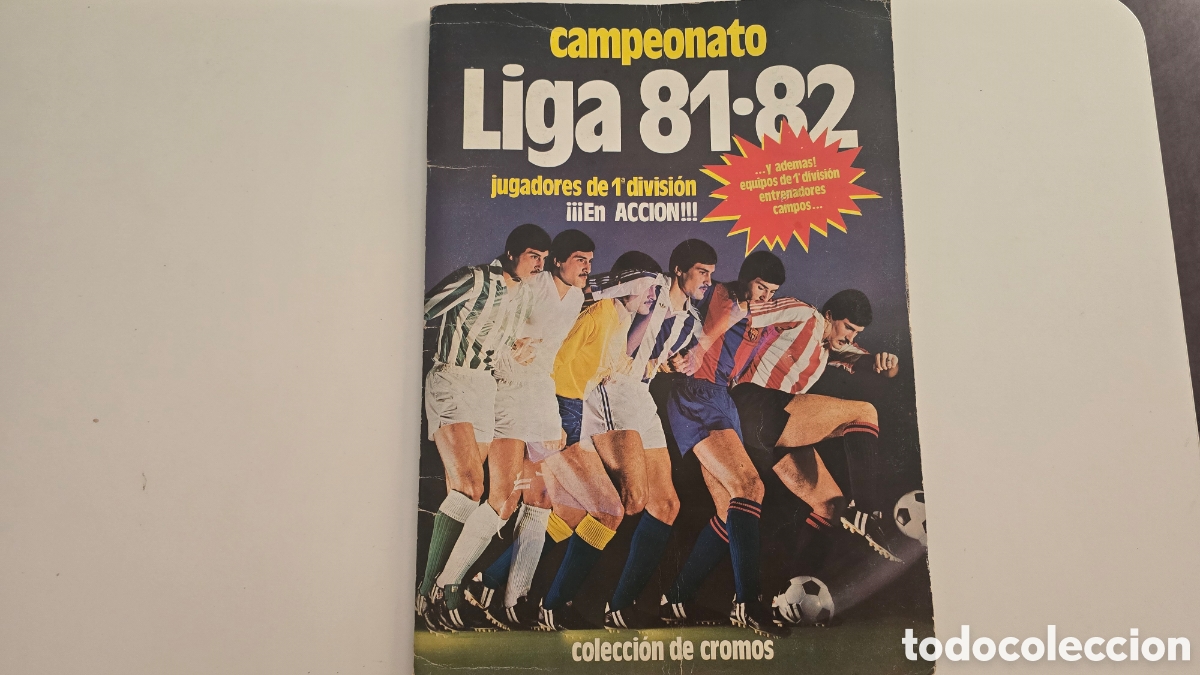 Colecionismo desportivo: &Aacute;lbum cromos futbol. Campeonato Liga 81-82
