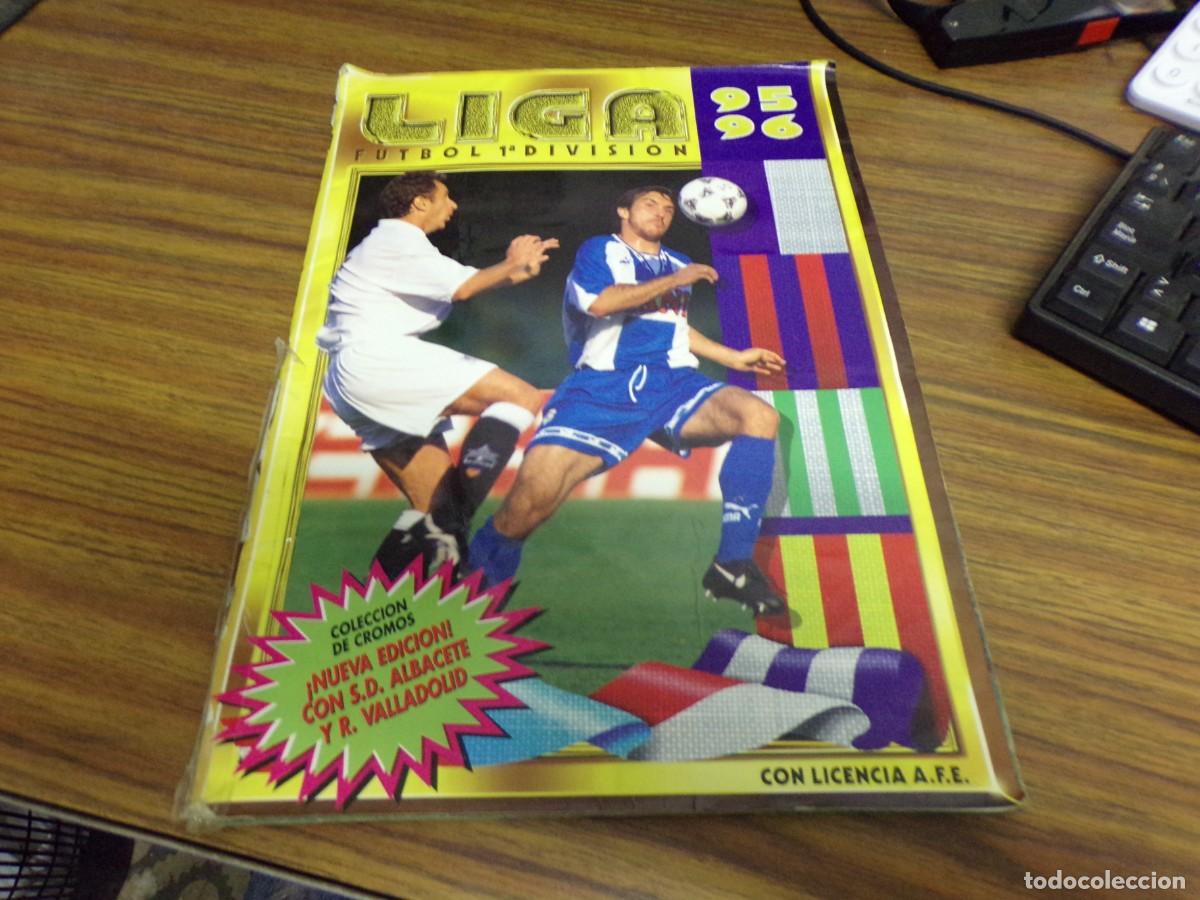 Coleccionismo deportivo: album liga futbol 95 96 muy completo fotos de todo con ultimos fichajes colocas dobles