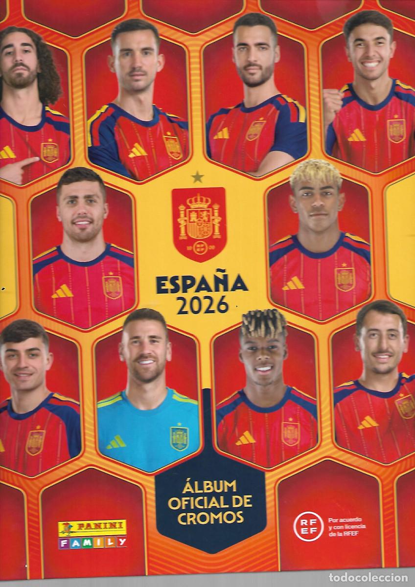 Coleccionismo deportivo: ALBUM DE LA SELECCION ESPA&Ntilde;A 2026 CON 59 CROMOS DE LOS 72 QUE ES COMPLETO