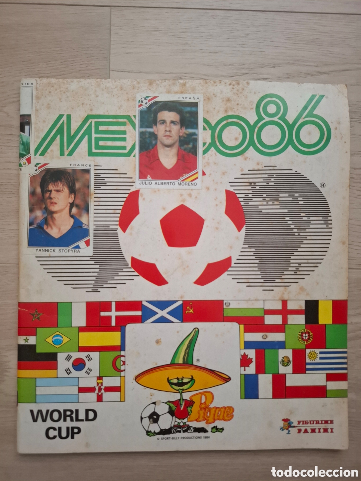 Colecionismo desportivo: Album World Cup Panini Mexico 86, incompleto con 387 cromos